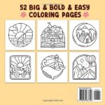 Simple Art: Coloring Book for Adults and Teens, Bold and Easy Designs for Relaxation with Minimalist Features (Bold & Easy Coloring) - Image 2