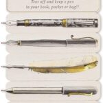 Fabulously Flat Paper Pens - The Ultimate Portable Writing Solution - Sided Ultra Thin Paper Pen 1 Set