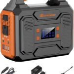 Portable Power Station 300W Solar Generator 280Wh(without Solar Panel), 110V Portable Power Bank with AC Outlet Pure Sine Wave, DC, USB QC3.0, External Battery Power Pack for Camping RV Outdoor Use