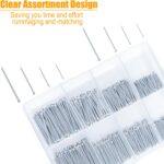 KURUI 700PCs Nails Assortment Kit & 8oz Hammer, Small Hammer for Hanging Wall Art Decor, Picture Frame, 350 Roofing/Wall Nails & 350 Finishing Nail - Image 2